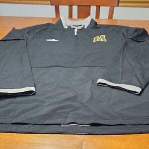 Adidas University of Minnesota team-issued, quarter-zip Baseball Pullover